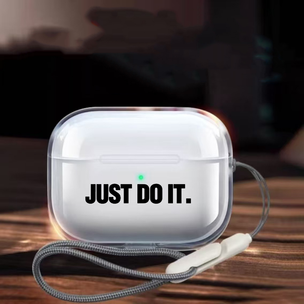 แฟชั่นสโลแกน "JUST DO IT" สําหรับ AirPods Pro3 กรณี "IMPOSSIBLE IS NOTHING" AirPods Pro2 กันกระแทกหู
