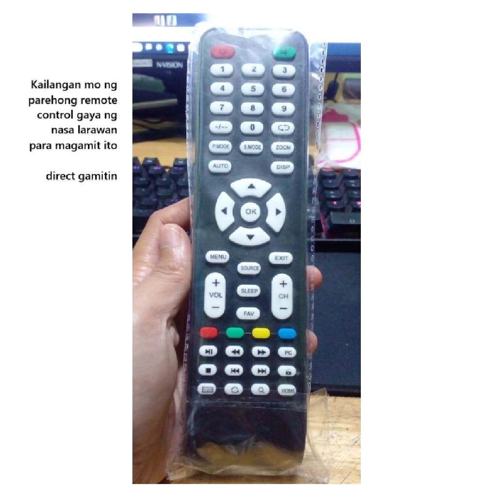 รีโมททีวี ABL *ฟังก์ชั่นปุ่มตรง* (รีโมทคอนโทรล Coby)ABL Smart TV Remote (ต้องปรับปรุงกับรีโมททีวีก่อ
