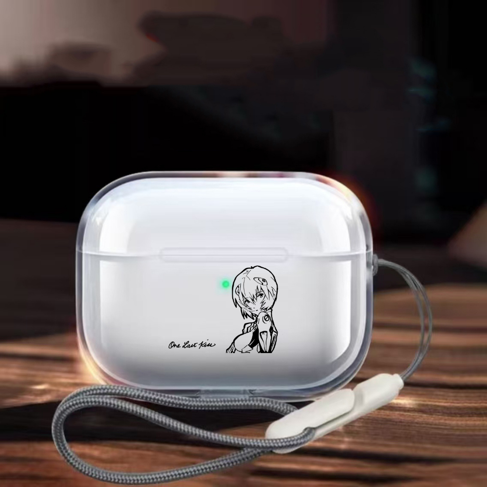 EVA Neon Genesis Evangelion สําหรับ AirPods Pro3 กรณี Rei AirPods Pro2 Asuka กันกระแทกหูฟังสําหรับ A
