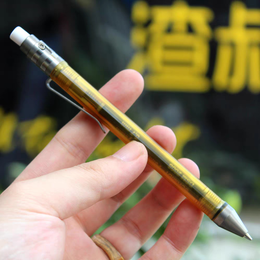 นําเข้า Ultem Titanium Alloy Mechanical Pencil EDC Precision Mechanical Pen