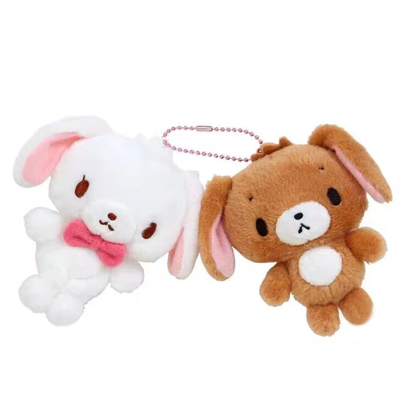 Sugarbunnies Shirousa Kurousa Mascot ตุ๊กตาพวงกุญแจกระเป๋า Keyholder Charms ของเล่นตุ๊กตาของขวัญ