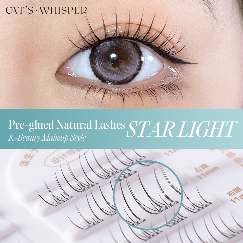 สไตล์ดีไซเนอร์Natural Self-adhesive Lashes ไม่มีกาวต้องการReusable Lashes เริ่มต้น Friendly Lash