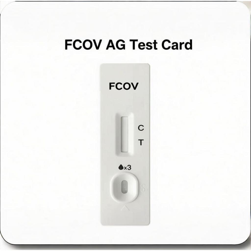 ที่ตรวจไวรัสโคโรน่าแมว 20 ชิ้น | ชุดตรวจ FCoV Ag แมว ตรวจน้ำในช่องท้อง ผลไว 10 นาที