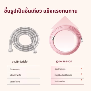 Glowseason สายฝักบัว PVC 1.5 เมตร กันพัน ทนแรงดันสูง ทนความร้อน ใช้ได้กับหัวฝักบัวทุกแบบ