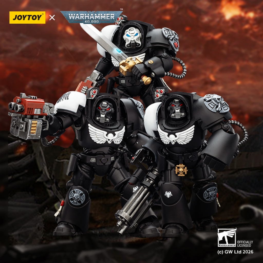 [มีในสต็อก] ของเล่น JoyToy Warhammer40,000 Raven Guard Terminator แอ็คชั่นฟิกเกอร์ขนาด 5 นิ้ว