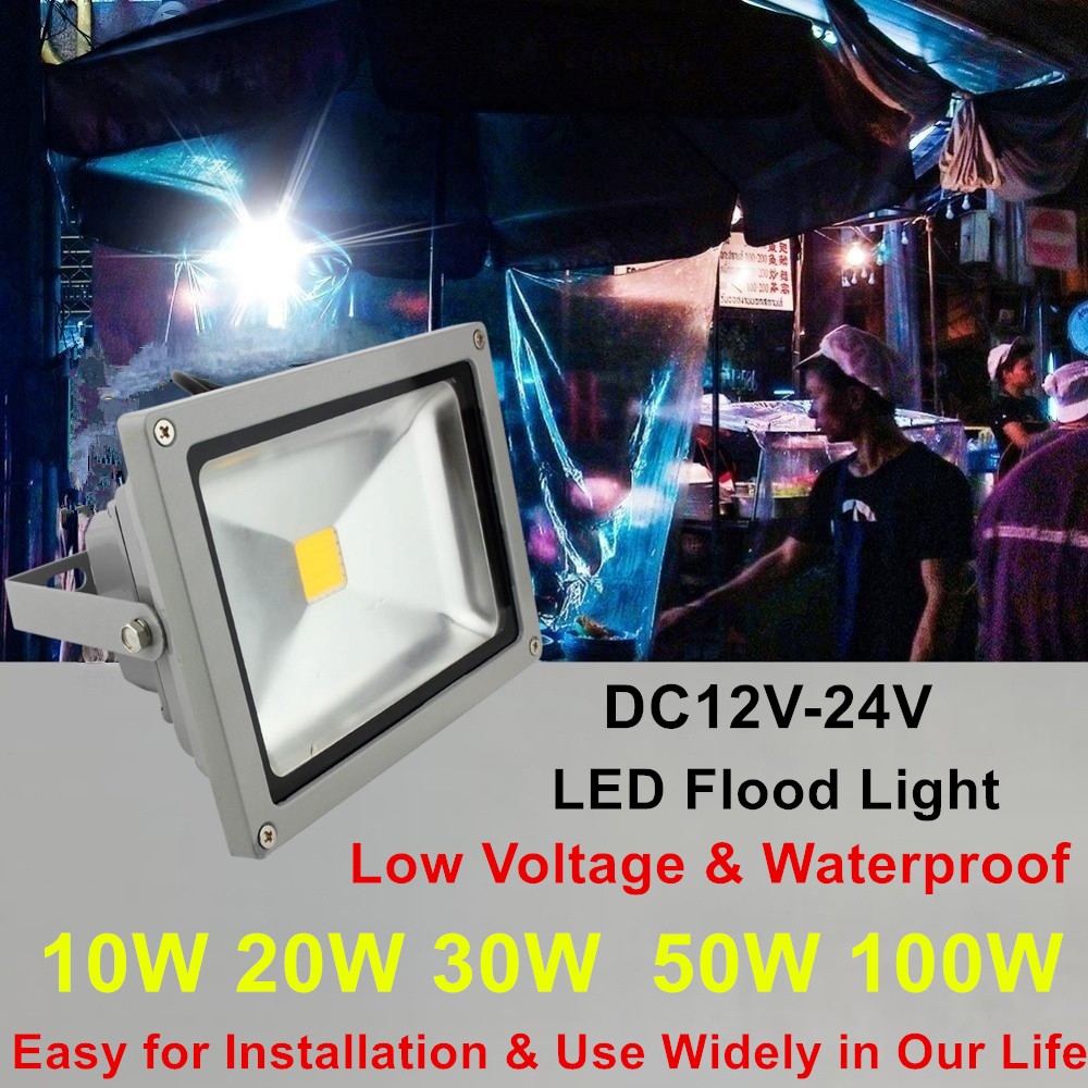 10W 20W 30W 50W 100W กันน้ํา LED น้ําท่วม 12V 24V Floodlight โคมไฟแรงดันไฟฟ้าต่ําความปลอดภัย LED ทํางานสําหรับ Offroad ขับรถ Marine ตกปลาเรือ Deck Tarwler SUV รถแทรกเตอร์