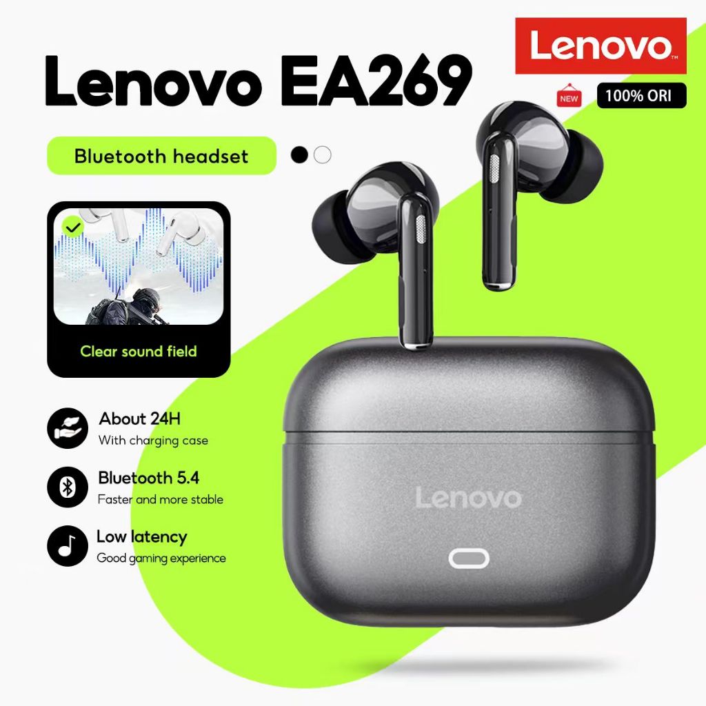 หูฟัง Lenovo EA269 หูฟังบลูทูธ 5.4 เอียร์บัดเบสคุณภาพสูง