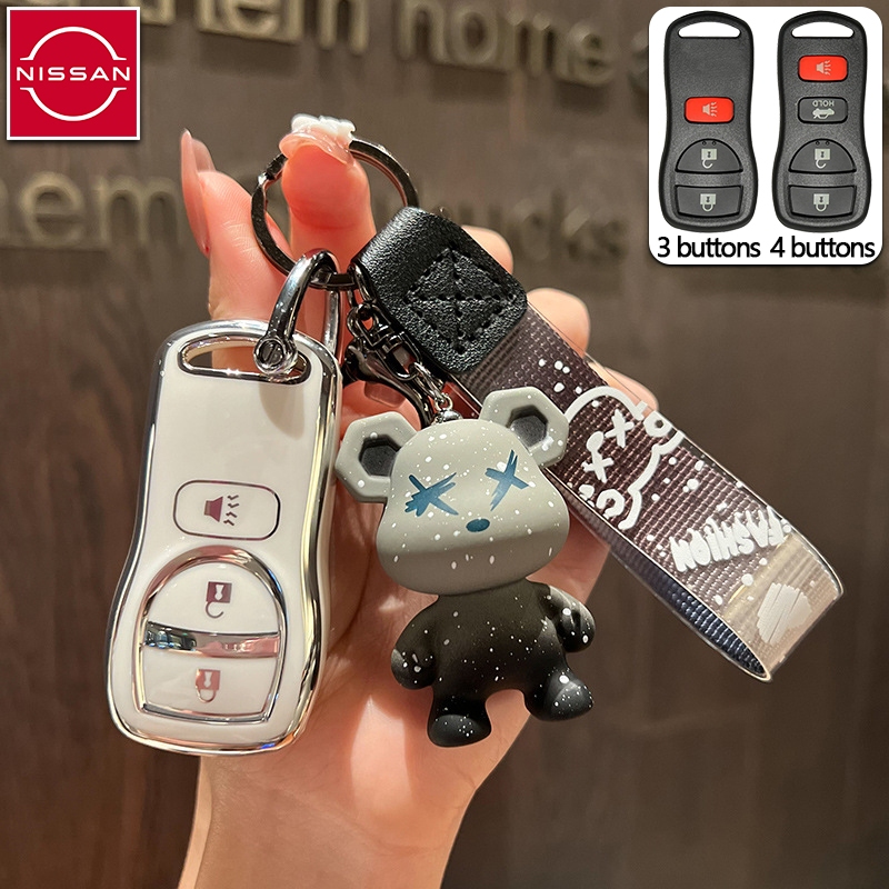 ปลอกกุญแจรถยนต์ Nissan สําหรับ Navara/X-Trail/Tiida Nissan Navara เคสกุญแจ X-Trail key ฝาครอบรีโมท พวงกุญแจรถ ราคา ถูกที่สุด ดีลบีเคเค แกลเลอรีภาพที่ 8
