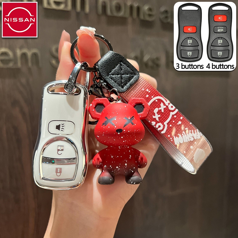 ปลอกกุญแจรถยนต์ Nissan สําหรับ Navara/X-Trail/Tiida Nissan Navara เคสกุญแจ X-Trail key ฝาครอบรีโมท พวงกุญแจรถ ราคา ถูกที่สุด ดีลบีเคเค แกลเลอรีภาพที่ 7