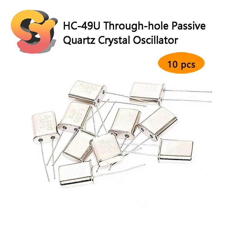 [สต๊อกพร้อม] 10pcs HC-49U Plug-In Plug Passive Quartz Crystal Vibration 2M 3M 4M 5M 6M 8M 9M 10M 12M