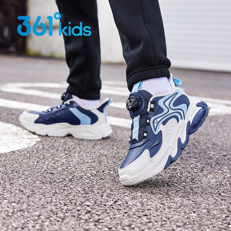 361 องศารองเท้าลําลองสําหรับเด็กผู้ชายฤดูหนาวใหม่หนังลูกบิดรองเท้ากีฬากันน้ําสําหรับเด็กและวัยรุ่น