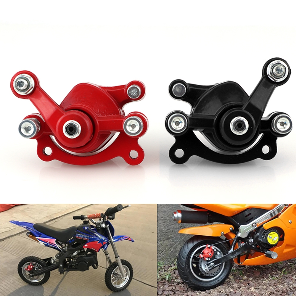Universal รถจักรยานยนต์ด้านหน้าด้านหลังเบรค Caliper Kit สําหรับ 2 จังหวะ 33cc 43cc 49cc Mini Moto ATV Quad Go Kart Pit จักรยานสกู๊ตเตอร์