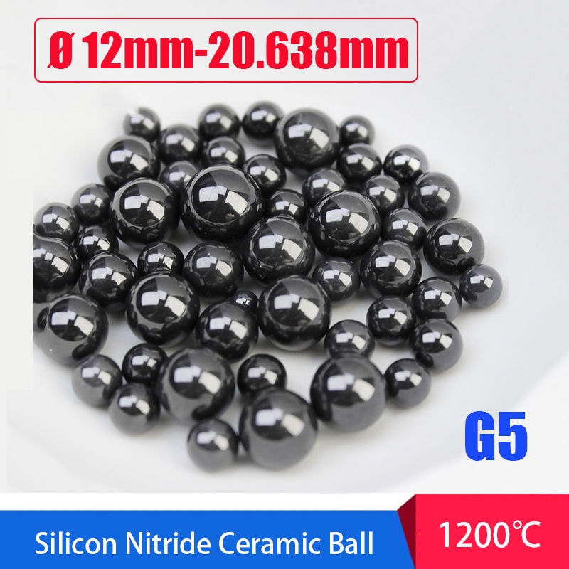 Silicon Nitride Ceramic Ball Dia 12mm 12.303mm 12.7mm 13.494mm 14.288mm 15mm ~ 20.638mm G5 Precision