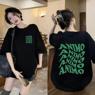 (ผ้าฝ้าย 100%) Luvoro 2026 เสื้อยืด Cotton oversize T-shirt unisex เสื้อยืดสีขาวและดำ ไซส์ใหญ่ รอบคอกลม จากผ้าฝ้ายแท้ 100% สำหรับทั้งผู้ชายและผู้หญิง C1858