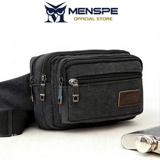 MENSPE กระเป๋าคาดเอวแฟชั่นกีฬากลางแจ้งกระเป๋าคาดเอวความจุขนา…
