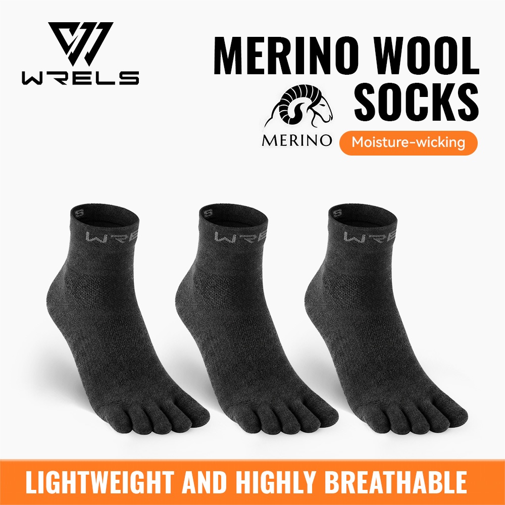 ถุงเท้าวิ่งระบายอากาศสำหรับมาราธอน WELS Wool Unisex #WZ2622