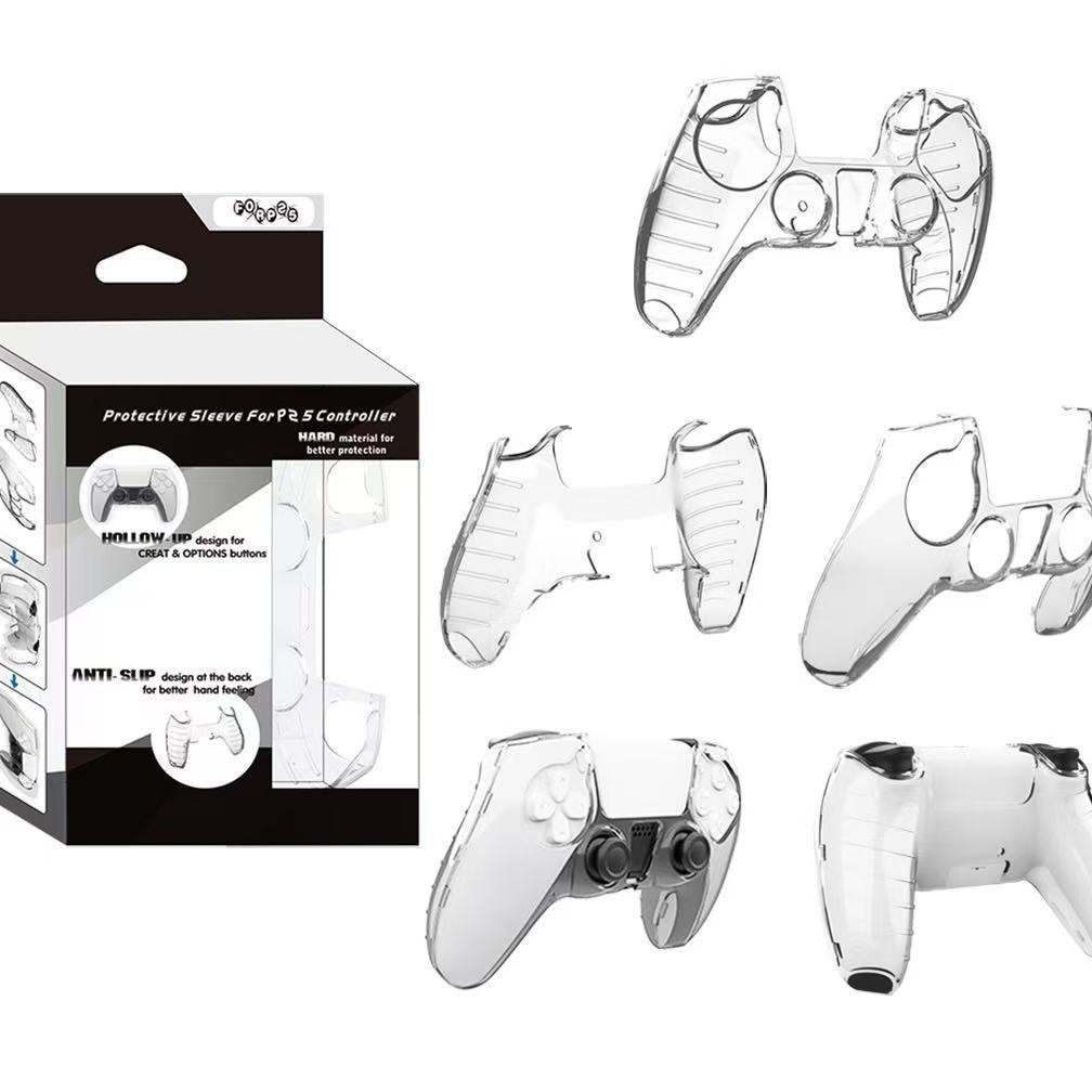 เหมาะสําหรับ PS5 Handle Case โปร่งใสจับป้องกันกรณี PS5PRO Handle โปร่งใสป้องกันกรณี PS5slim Handle คริสตัลกรณีป้องกันกรณี
