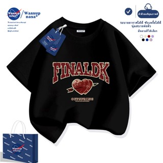 เสื้อยืดเด็กแบรนด์ WASSUP NASA ลายตัวอักษรหัวใจน่ารัก สำหรับ…