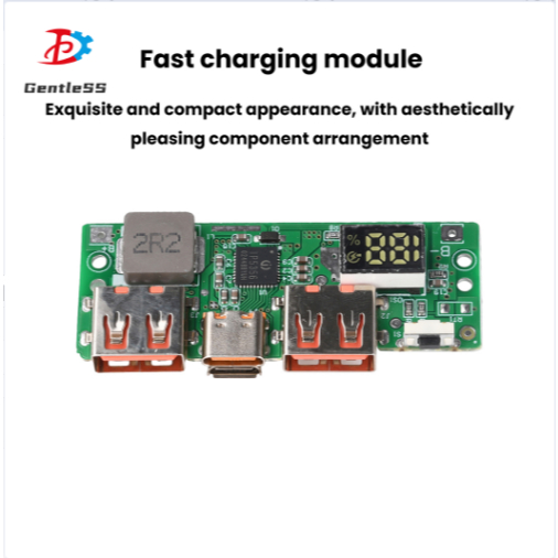 5v 3A แบตเตอรี่ลิเธียมดิจิตอลจอแสดงผล Fast Charging โมดูล IP5356 รองรับ TYPE-C Micro USB QC3.0 2.0/P