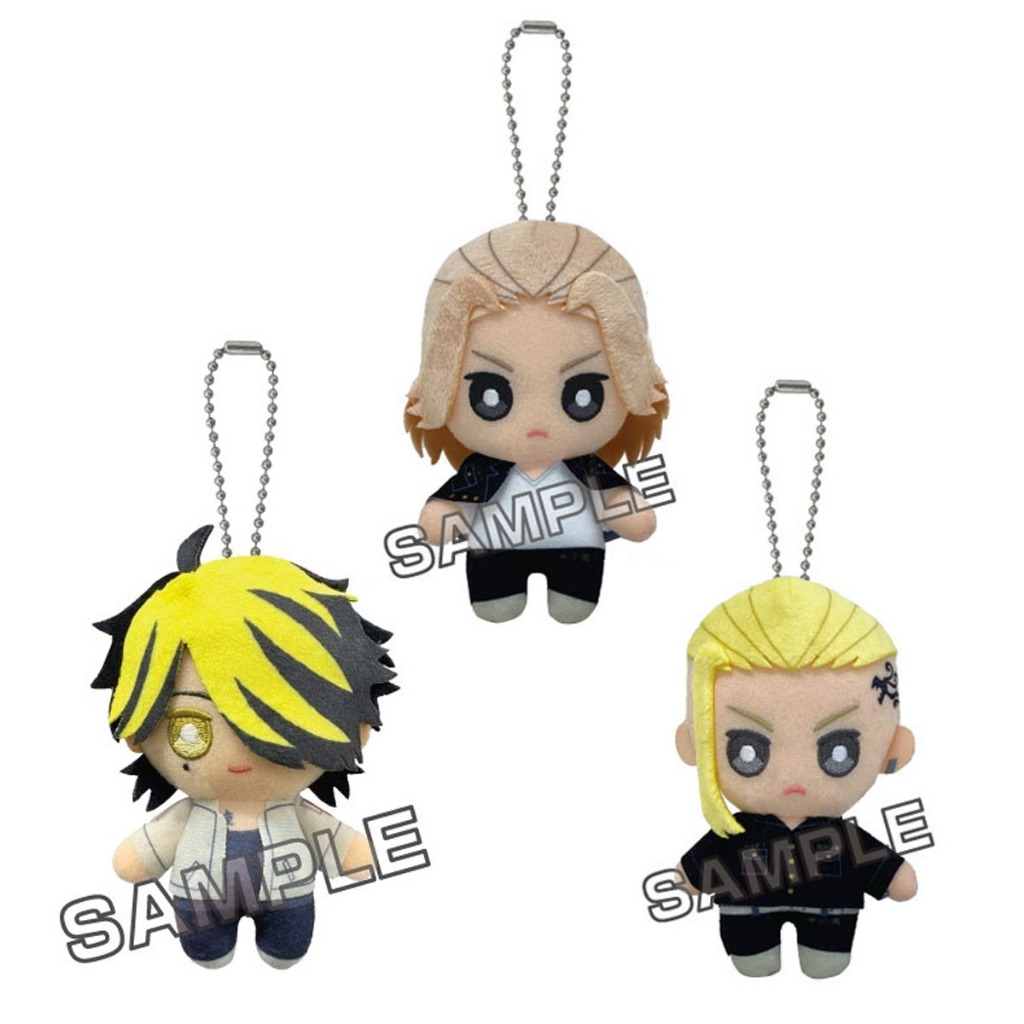 น่ารักอะนิเมะ Tokyo Revengers Mikey Draken Kazutora Mascot ตุ๊กตาตุ๊กตาพวงกุญแจ Ball Chain ตุ๊กตาของ
