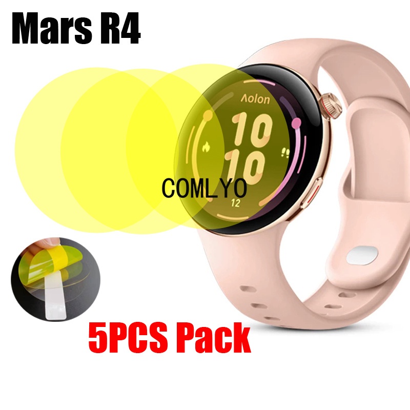 สําหรับ Aolon Mars R4 สมาร์ทวอทช์ป้องกันหน้าจอฟิล์มป้องกันโค้งฟิล์ม HD นุ่ม