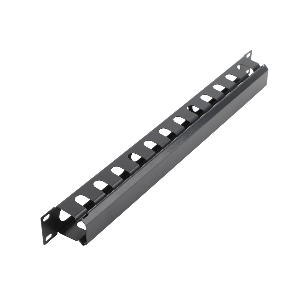 1/2/4 ชิ้น 1U 19 นิ้วโลหะ Rack Mount การจัดการสายเคเบิล 12/24/48 - พอร์ต Server Rack Wire Organizer 