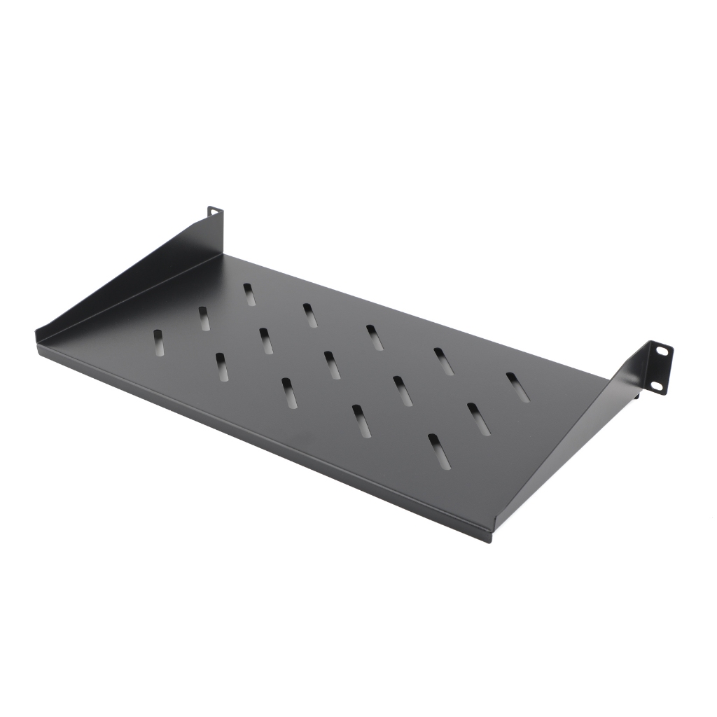 1/2 ชิ้น 1U Server Rack ชั้นวาง, Vented Rack Mount Cantilever ถาดสําหรับ 19 นิ้วอุปกรณ์เครือข่าย Rac