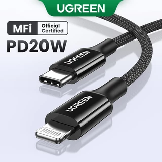 Ugreen สายชาร์จ MFi Certified PD Fast Charging Phone Charger Cord เข้ากันได้กับ iPhone 14/14 Pro/14 Pro Max, iPhone 13/12/11/X/XR/XS/8 Series, MacBook, iPad,