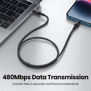 Ugreen สายชาร์จ MFi Certified PD Fast Charging Phone Charger Cord เข้ากันได้กับ iPhone 14/14 Pro/14 Pro Max, iPhone 13/12/11/X/XR/XS/8 Series, MacBook, iPad,