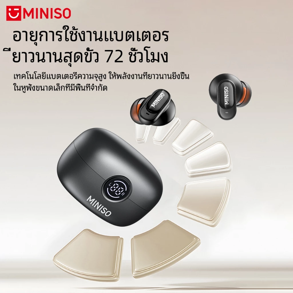 MINISO MS105 หูฟังแปลภาษา AI บลูทูธไร้สาย 135 ภาษา thumbnail 8