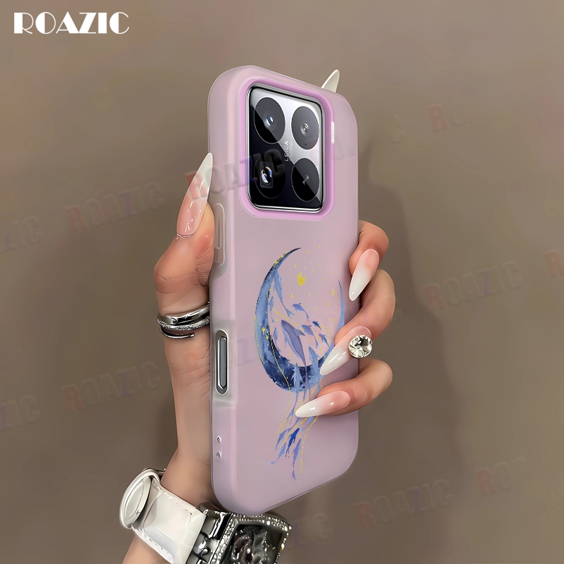 นุ่มสองชั้น 2 ใน 1 เคสโทรศัพท์สําหรับ Xiaomi 15 Pro 15 14T Pro 5G 14T 5G 14 Pro 14 Moon และ Dolphin 