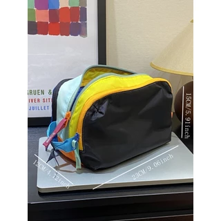 [ขายดี] T&B กระเป๋าเครื่องสําอางมัลติฟังก์ชั่นความจุขนาดใหญ่ Travel Vacation Toiletry Storage Bag พร้อมหลายชั้น #2506