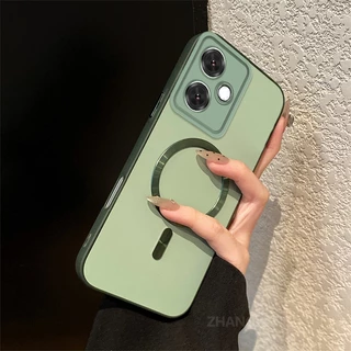 เคสสําหรับ OPPO A5 Pro 5G ขั้นสูงซิลิโคนสีคู่ anti drop ผิวรู้สึกเคสโทรศัพท์ความงามโลหะแหวนแม่เหล็กออกแบบใหม่