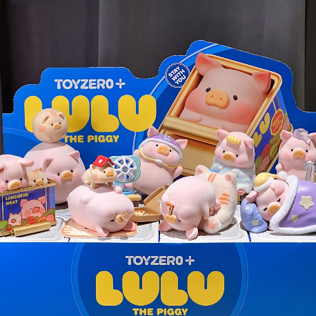 [ ของแท้ ] 52toys LuLu Pig Homebody Pig Companion Series กล่องตาบอด Action Figurines เครื่องประดับของเล่นอินเทรนด์คริสต์มาสประณีตของขวัญ