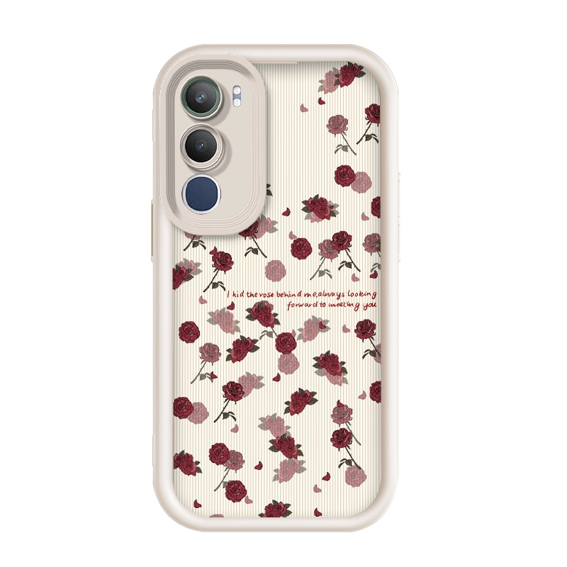 สําหรับ Vivo V29/Vivo V29 Pro /Vivo S17/Vivo S17 Pro-5G,Rose,เคสโทรศัพท์ซิลิโคนป้องกันการตก