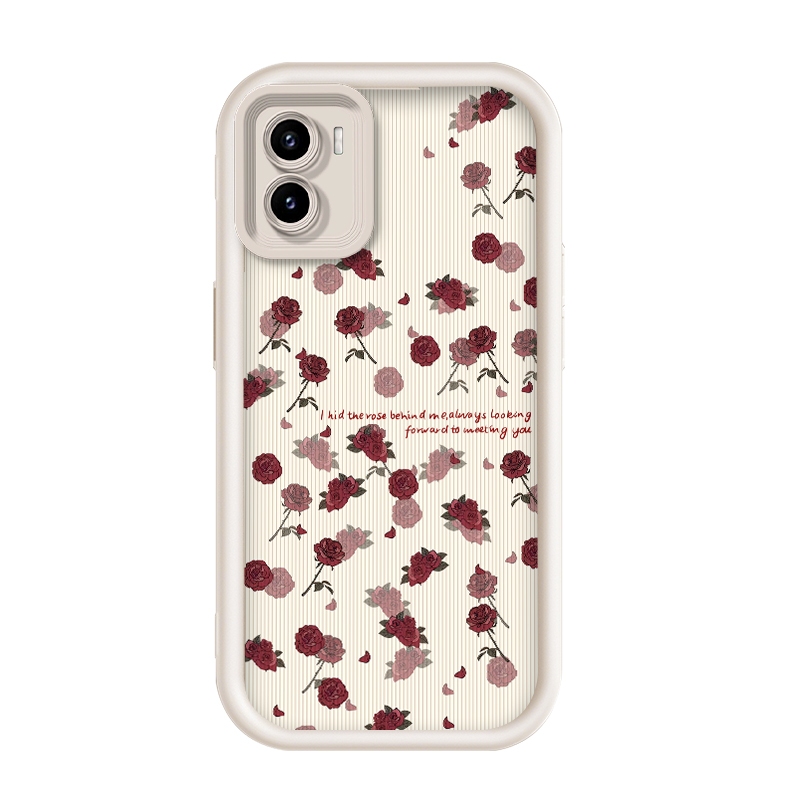 สําหรับ Vivo Y15S/Vivo Y15/Vivo Y10/Vivo Y01,Rose,เคสโทรศัพท์ซิลิโคนป้องกันการตก