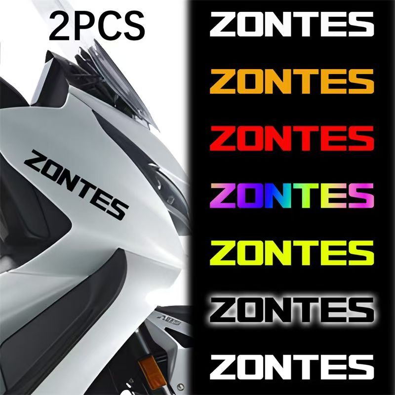 ZONTES Logo Emblem Sticker – ไวนิลกันน้ําสะท้อนแสงสําหรับรถจักรยานยนต์ Head / Body / Side – Fit สําห