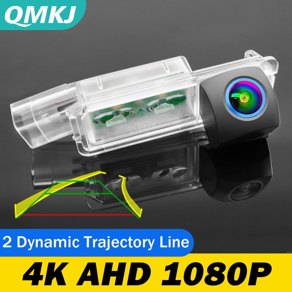 กล้องถอยหลัง AHD HD ของ 19201080P | เลนส์สีฟ้าป้ายทะเบียน Track กล้องมองหลังสําหรับ VW Golf 6/7 Pass