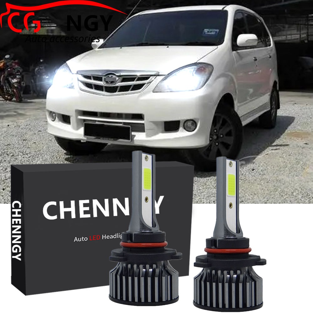 สําหรับ Toyota Avanza (F600) 2003-2013 - 2PC FGJDFR 6000K LED ไฟหน้าหลอดไฟ 12-24V (1 คู่) เปลี่ยนหลอ