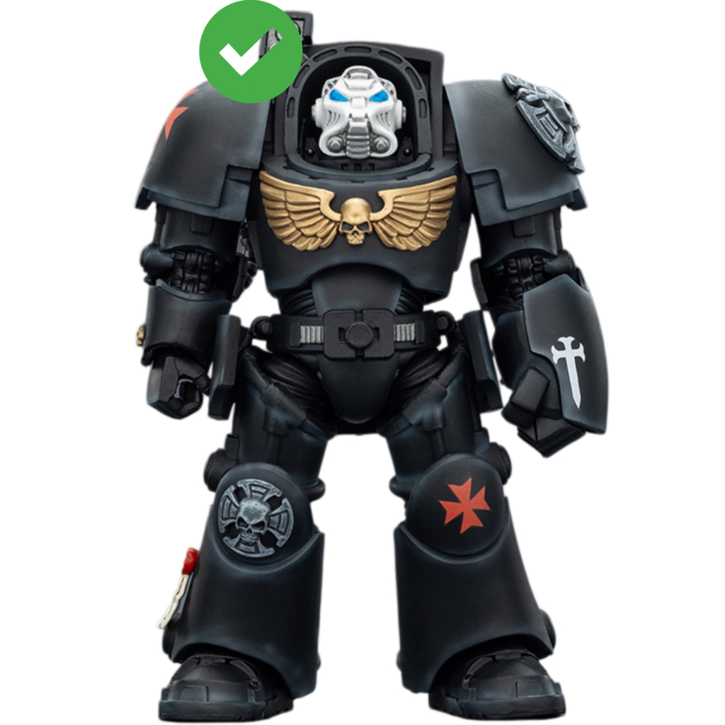 HIPLAY JOYTOY Warhammer 40K 1/18 Black Templars Terminator 1/2/3, JT03103 / JT03110 /JT03097 รูป