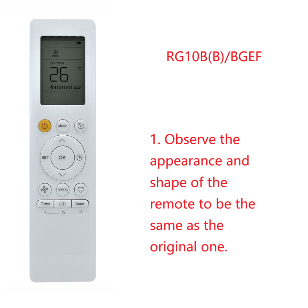 อะไหล่รีโมทคอนโทรลเครื่องปรับอากาศ Eminent RD10B / BGEF Eminent Air Remote Eminent Air ใช้ได้กับ RD1