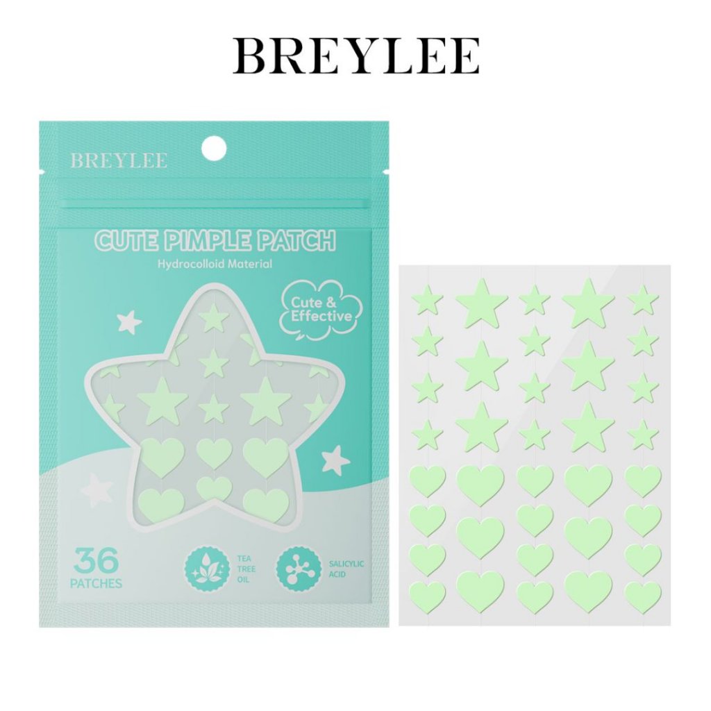 BREYLEE แผ่นแปะสิวสิว สติ๊กเกอร์รักษาสิว Pimple Remover 36Patches
