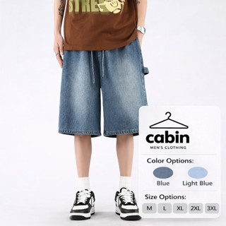 กางเกงยีนส์ผู้ชายฤดูร้อนกางเกงขาสั้นผ้ายีนส์หลวมจัดส่งจากกรุ…