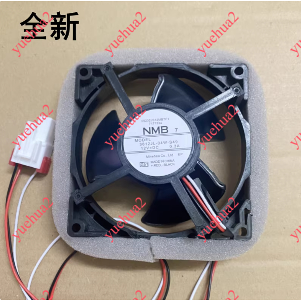 เหมาะสําหรับพัดลมตู้เย็น Samsung NMB-MAT รุ่น 3612JL-04W-S49 12V 0.3 A 9.2 ซม.