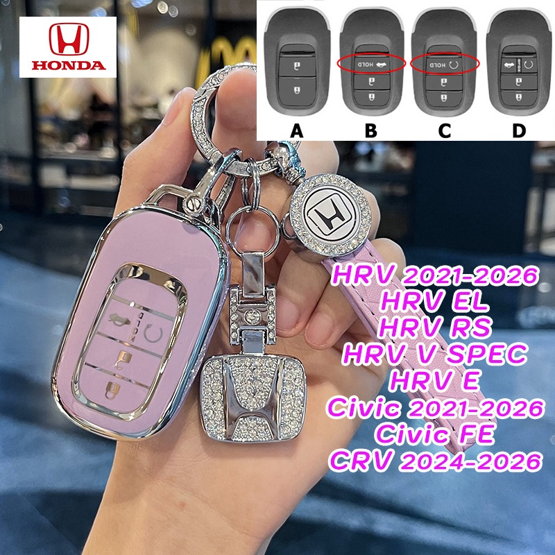 HONDA tpu วัสดุ Civic FE HRV E เคสกุญแจรถ 2025 HRV RS EL New CRV New HRV New Civic HRV V SPEC 2026 ป