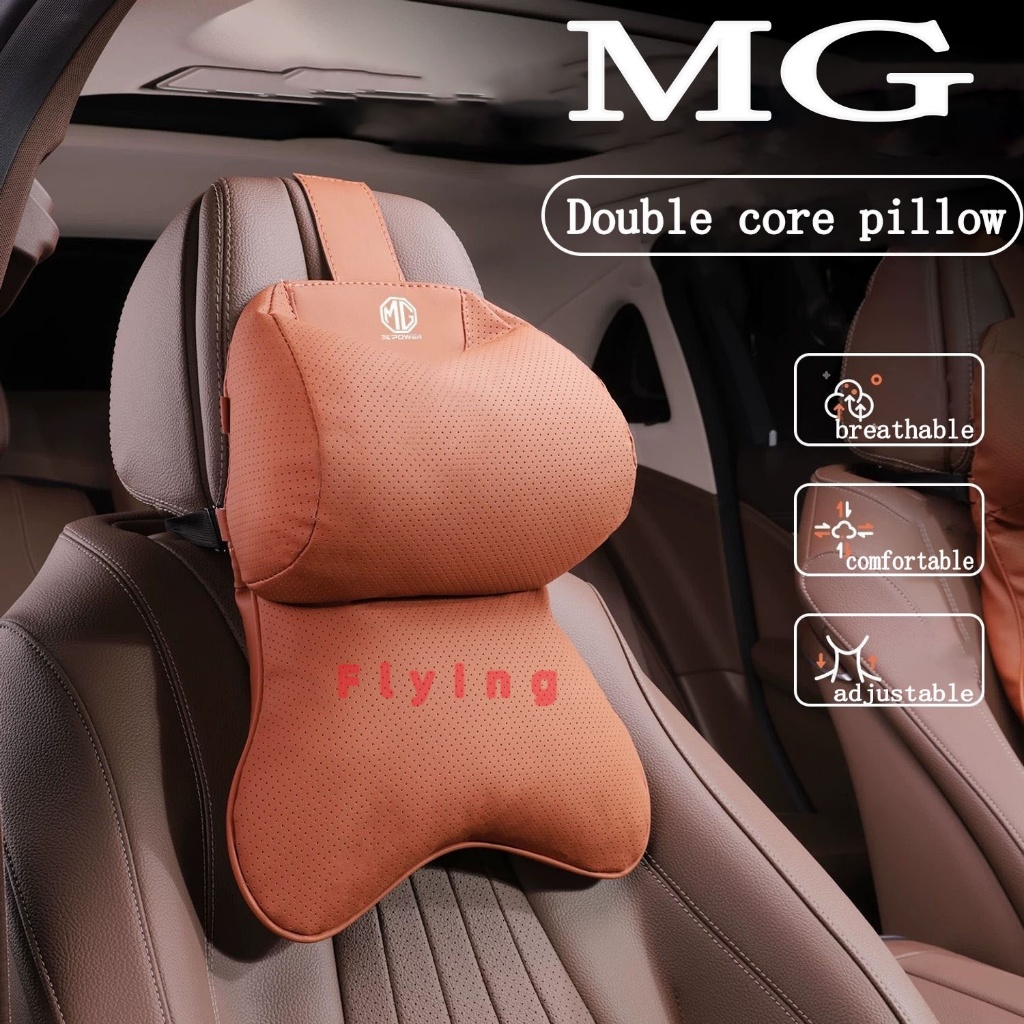 รถ headrest คอป้องกันหมอน double core headrest ขยายกว้างขึ้นสําหรับ MG S5 ZS EV MG 4 MG5 MG6 MG7 ZS 