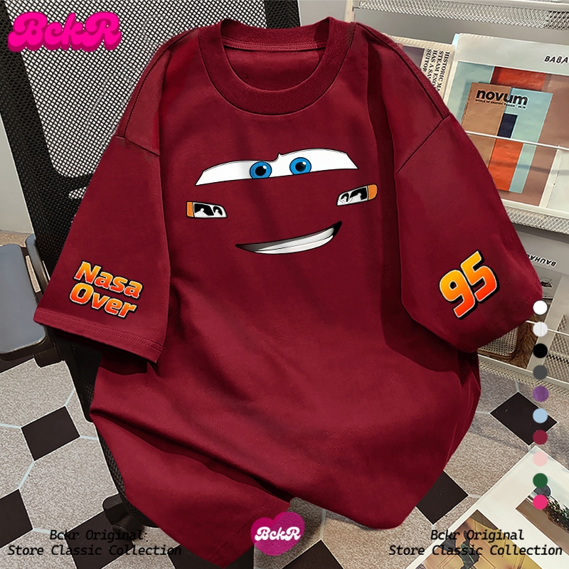 【จัดส่งตลอด 24 ชั่วโมง】🔥BCKR แนวการ์ตูนขี้เล่น oversize เสื้อผญ 😎 ใส่สบาย คอกลม เสื้ เสื้อ YG4925