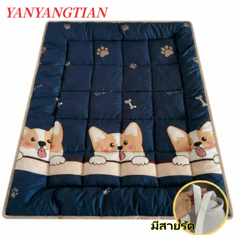 YANYANGTIANที่นอน 3 ฟุต 4 ฟุต 5 ฟุต 6 ฟุต ที่นอนลายคอร์กี้ นุ่มสบาย ฟูกที่นอน หนานุ่ม รองรับสรีระ