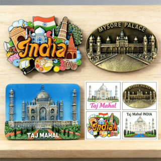 แม่เหล็กแม่เหล็กติดตู้เย็นของที่ระลึกท่องเที่ยวทัชมาฮาลอินเด…