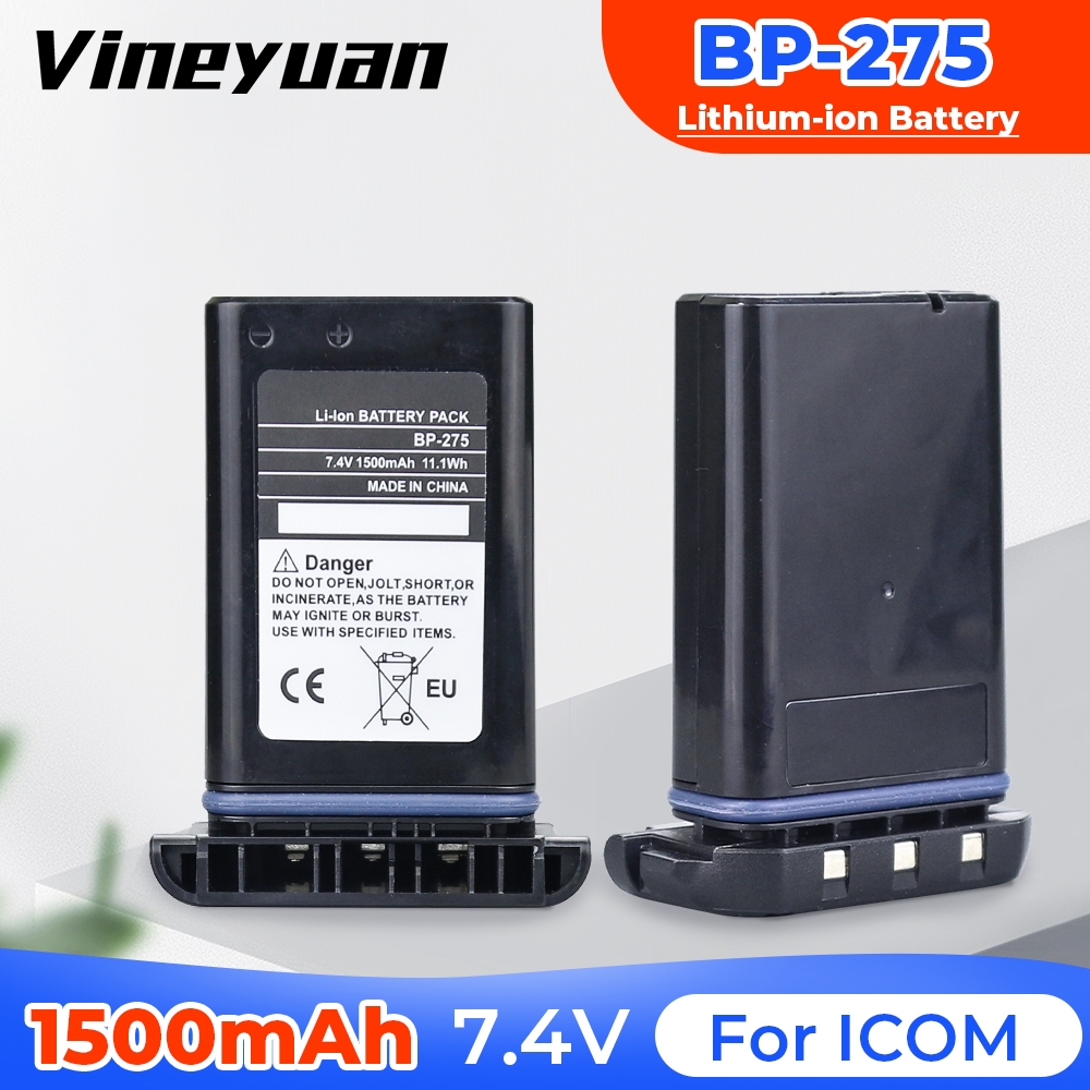 {DC-189}BP-275 7.4V 1500mAh ลิเธียมไอออนแบบชาร์จไฟได้สําหรับ Icom IC-M91D IC-M92D วิทยุมือถือ